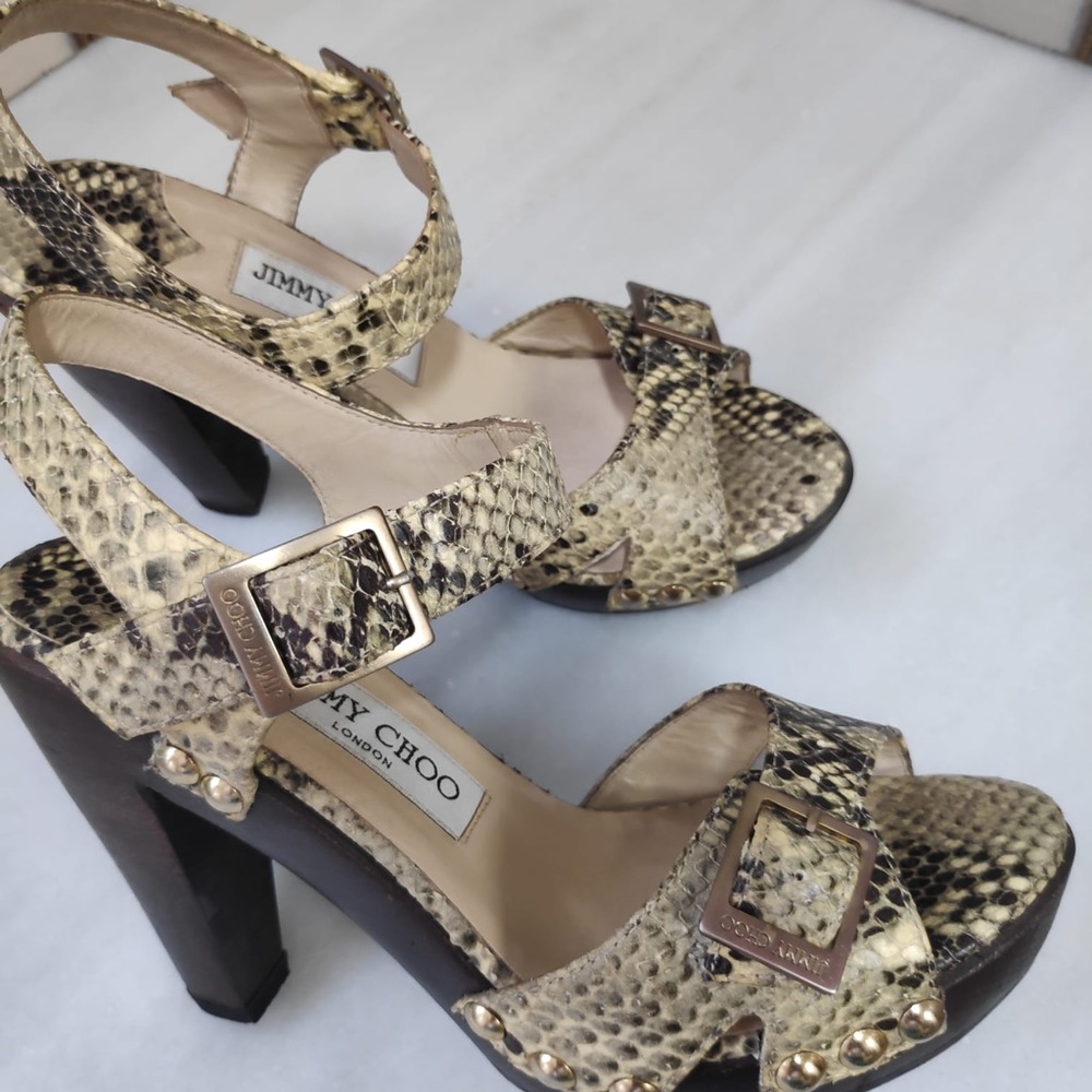Jimmy Choo Snake Sandals